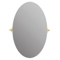 MIGLIORE Provance Зеркало овальное h80x50cm, керамика с декором ML.PRO-60.533.DO Золото